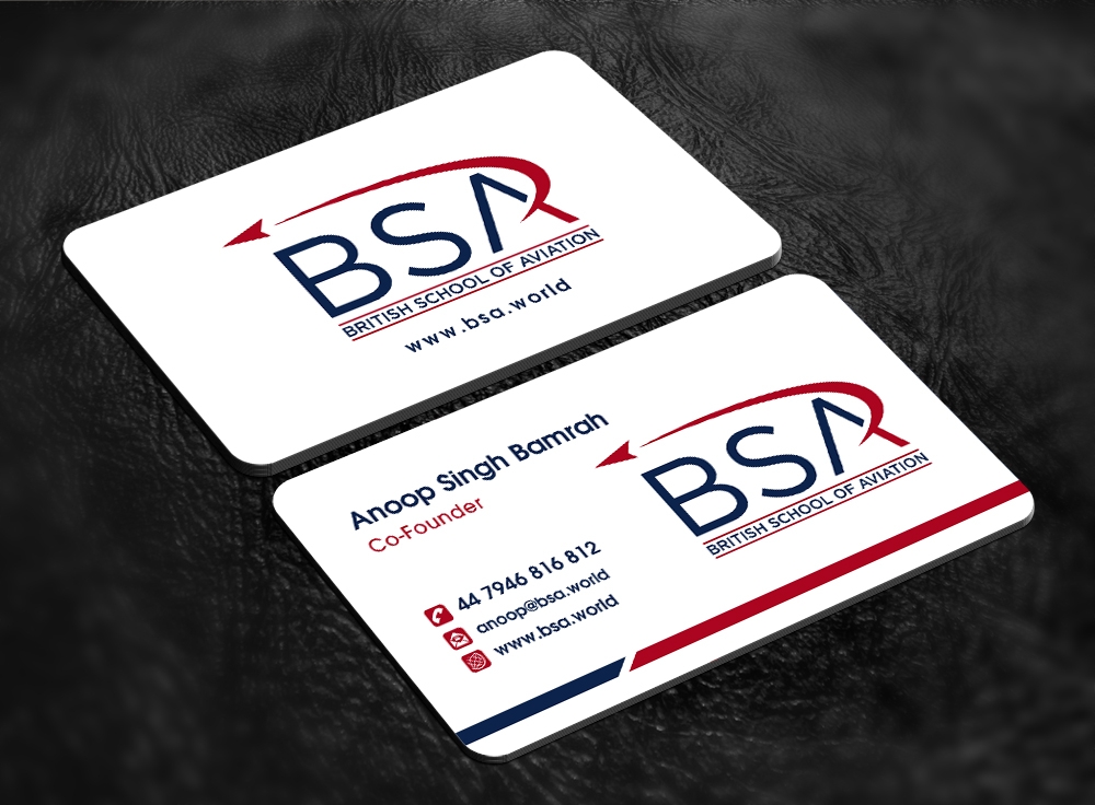 BRITISH SCHOOL OF AVIATION logo design by abss