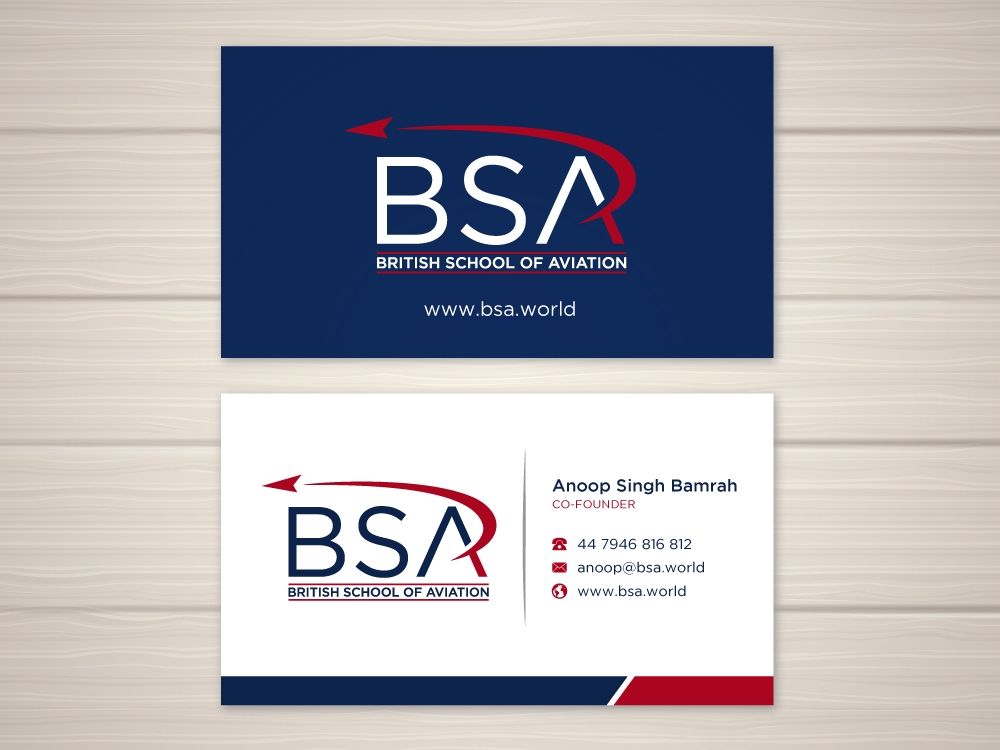 BRITISH SCHOOL OF AVIATION logo design by labo