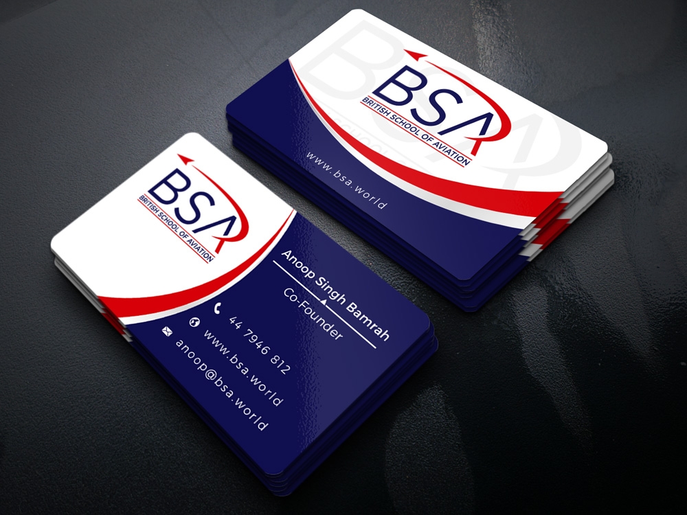 BRITISH SCHOOL OF AVIATION logo design by Gelotine