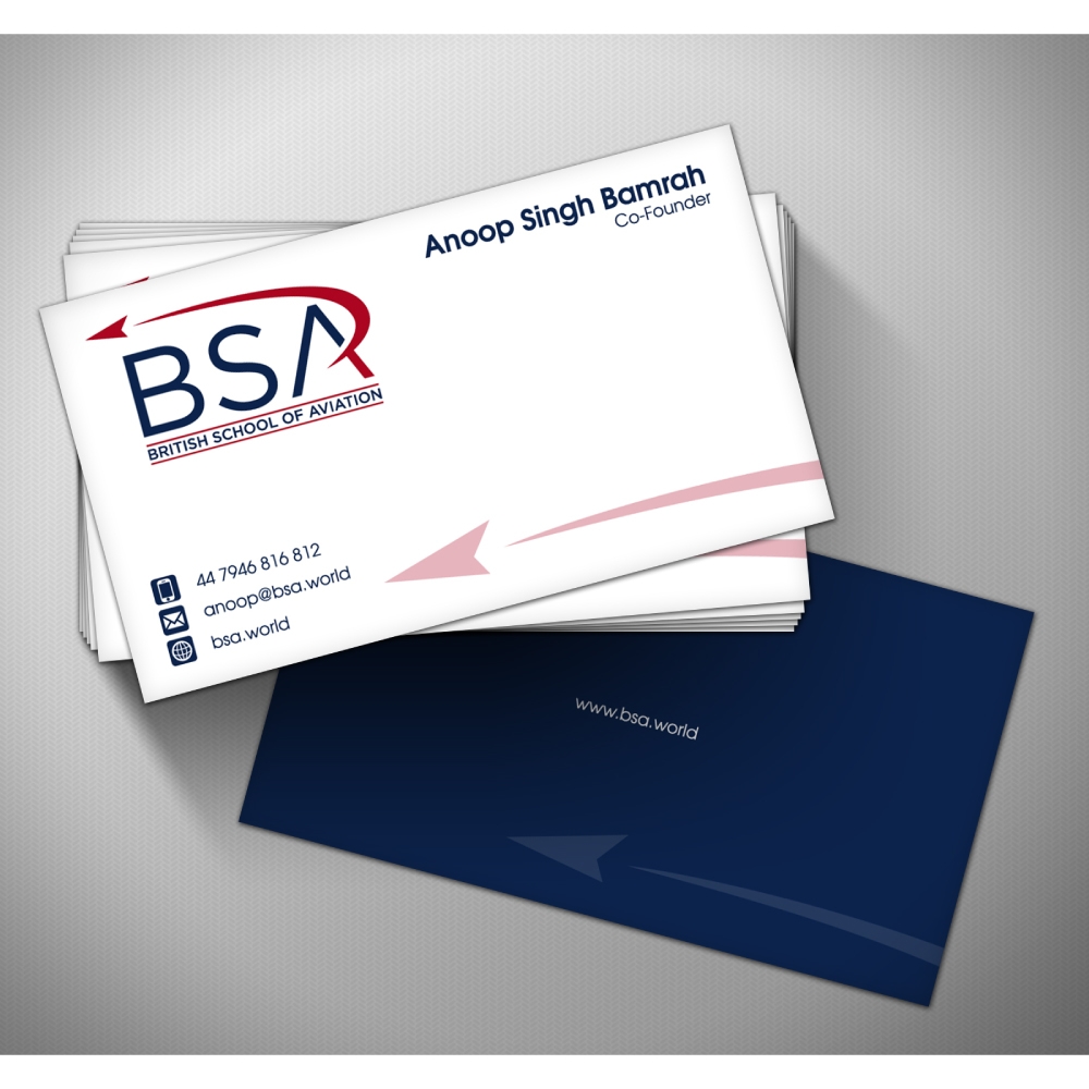 BRITISH SCHOOL OF AVIATION logo design by psdesign