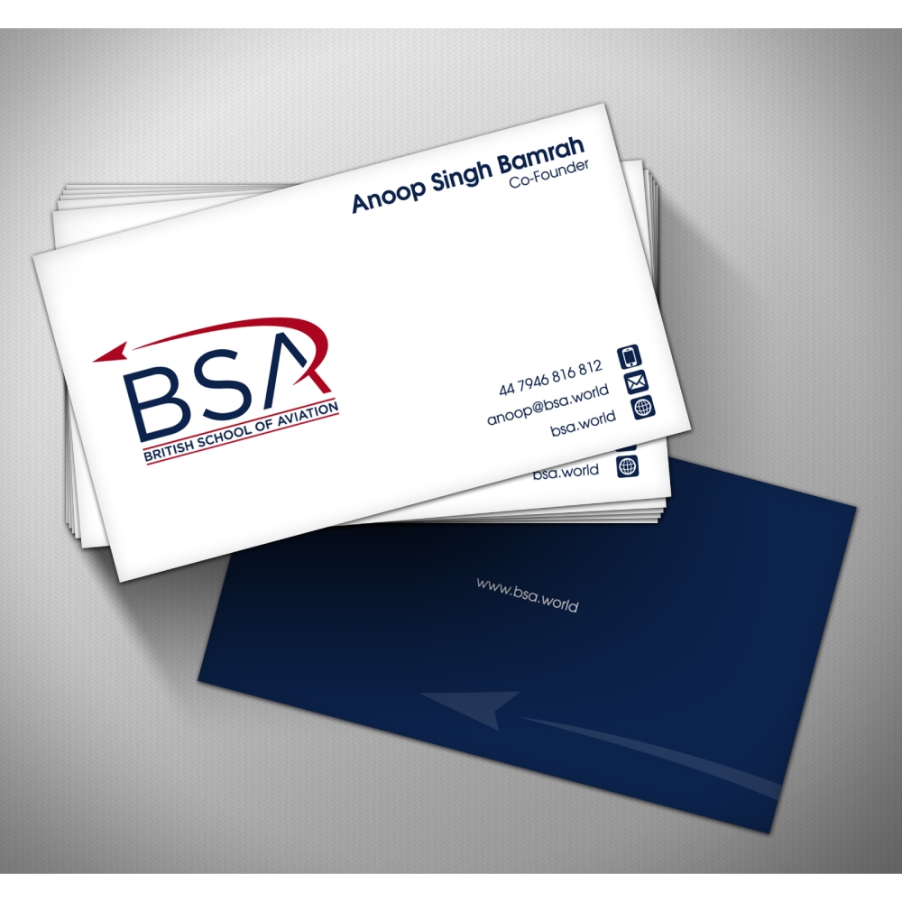BRITISH SCHOOL OF AVIATION logo design by psdesign