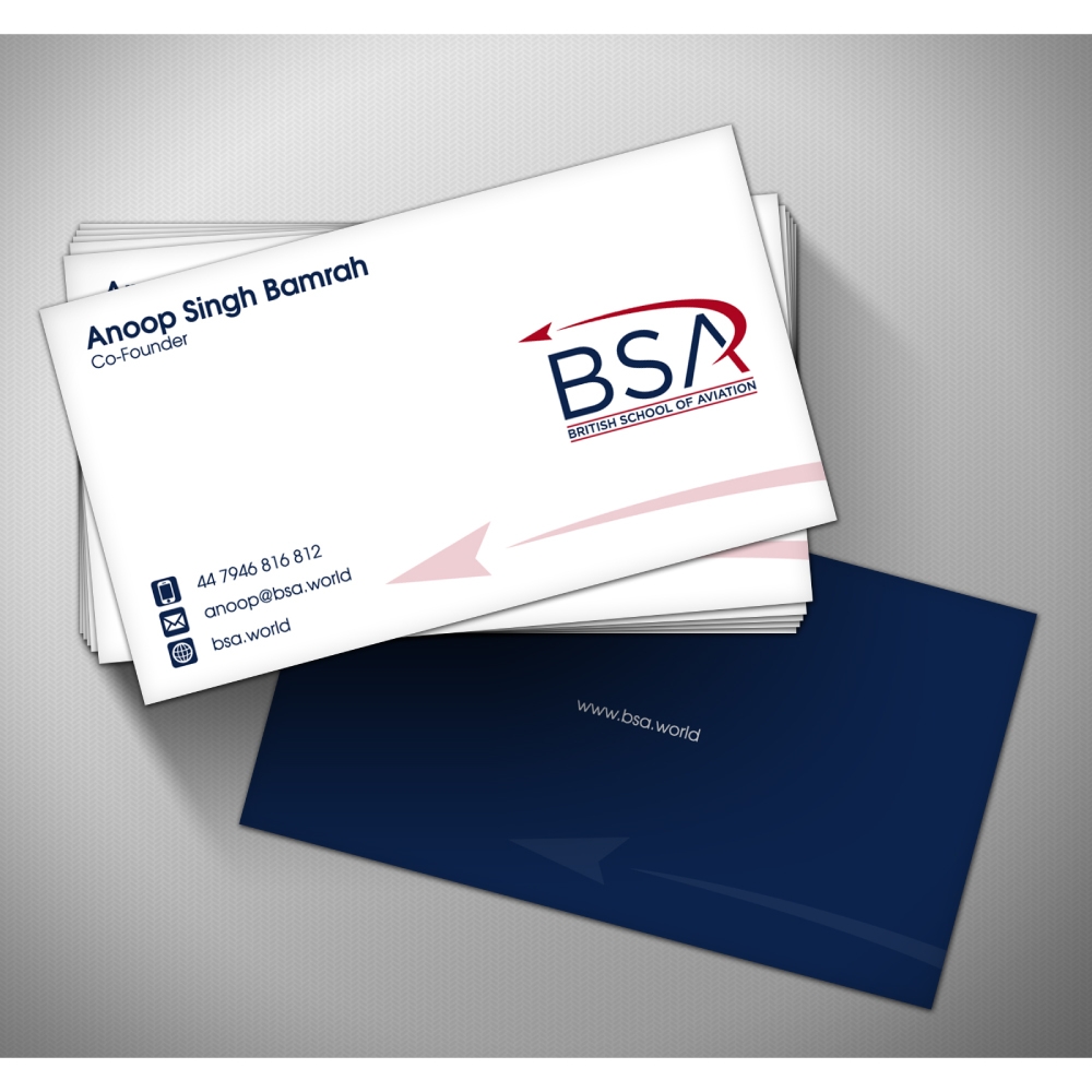 BRITISH SCHOOL OF AVIATION logo design by psdesign