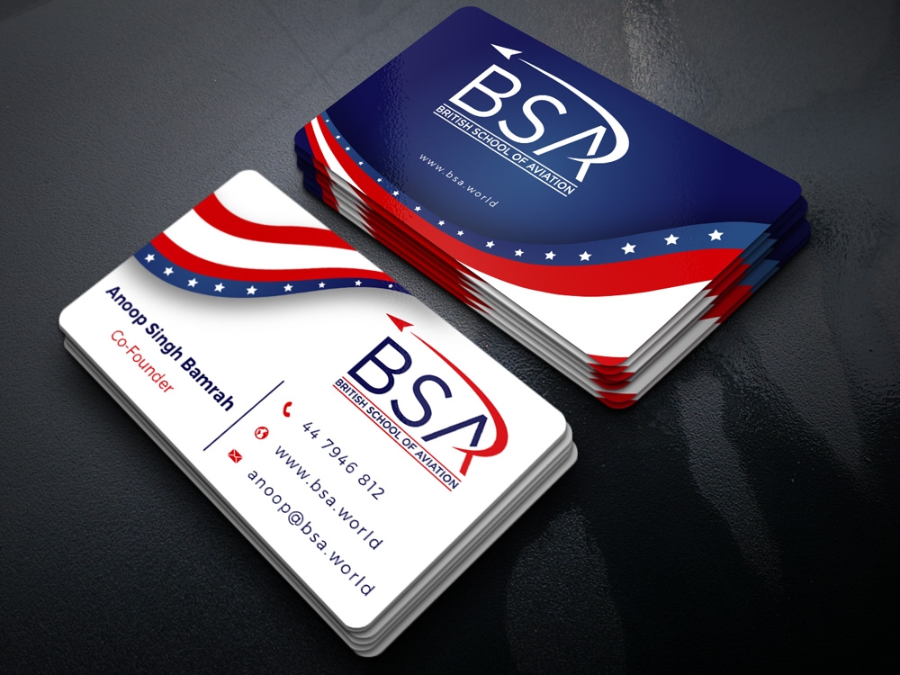 BRITISH SCHOOL OF AVIATION logo design by Gelotine