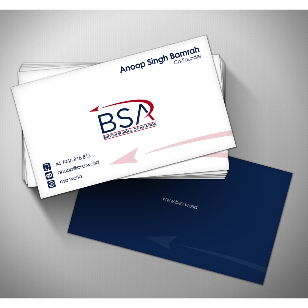 BRITISH SCHOOL OF AVIATION logo design by psdesign