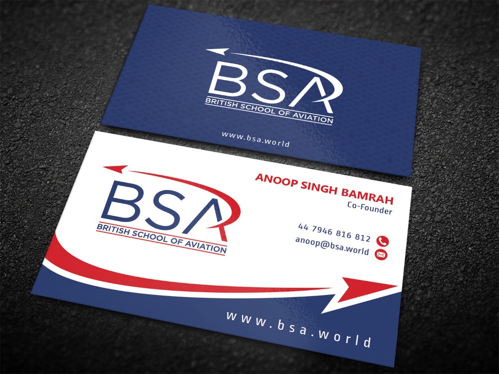 BRITISH SCHOOL OF AVIATION logo design by Boomstudioz