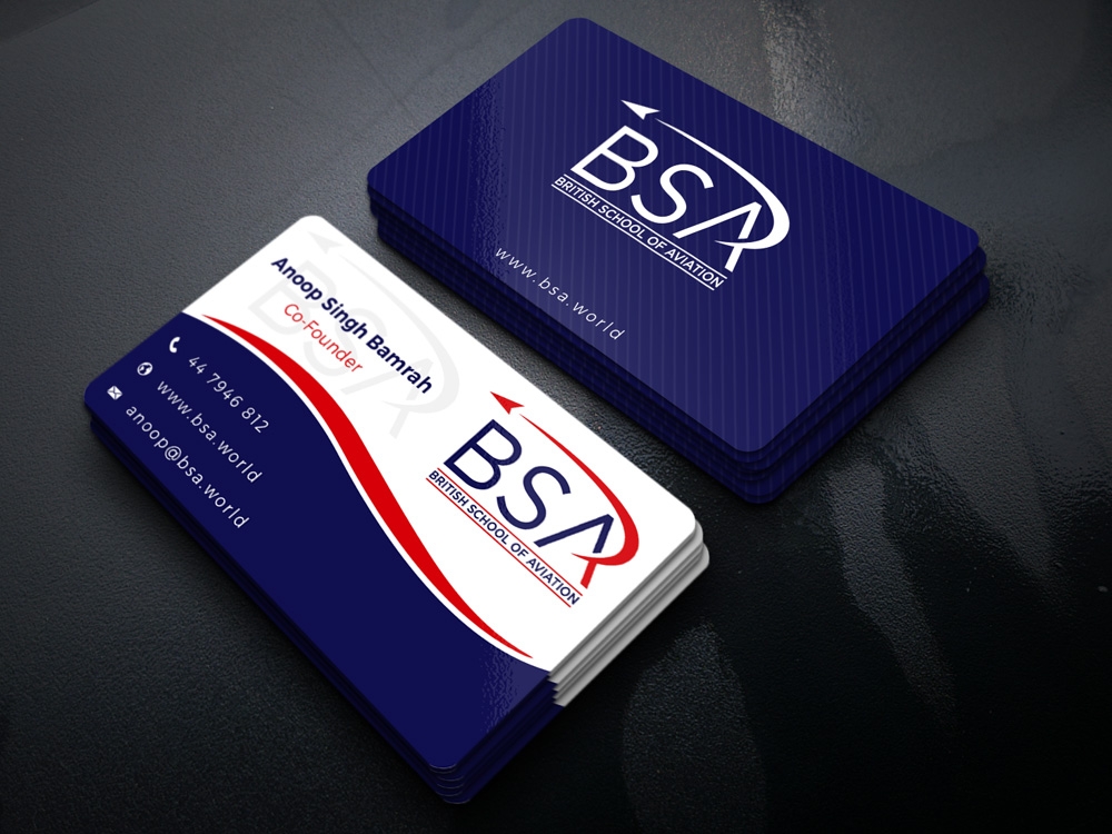 BRITISH SCHOOL OF AVIATION logo design by Gelotine