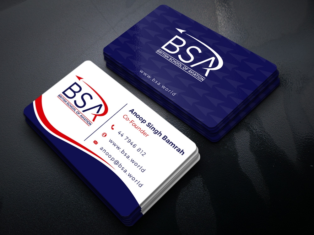 BRITISH SCHOOL OF AVIATION logo design by Gelotine