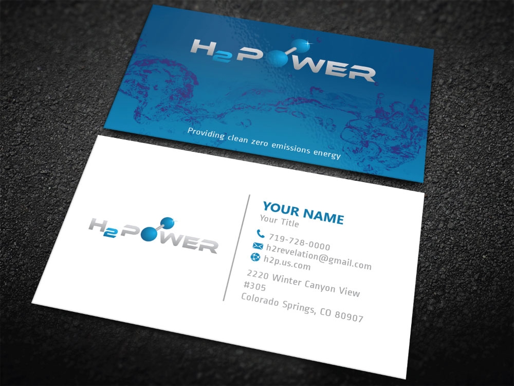 H2 POWER logo design by Boomstudioz