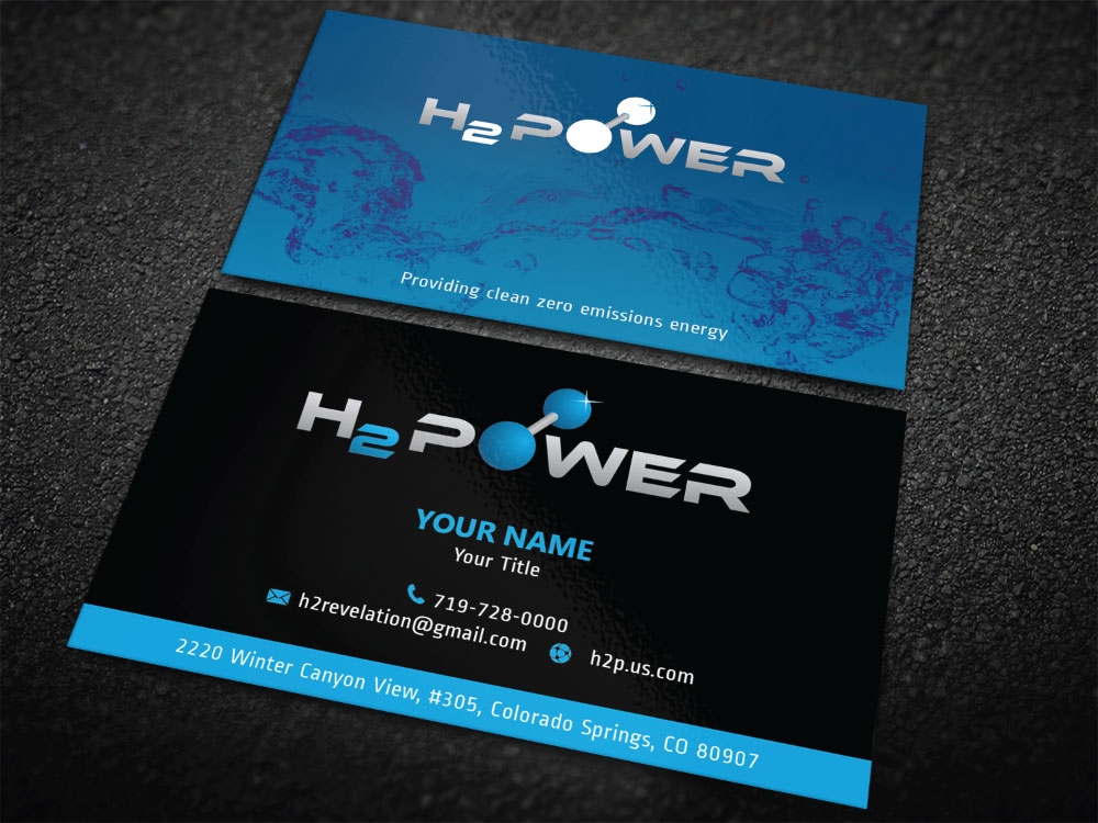 H2 POWER logo design by Boomstudioz