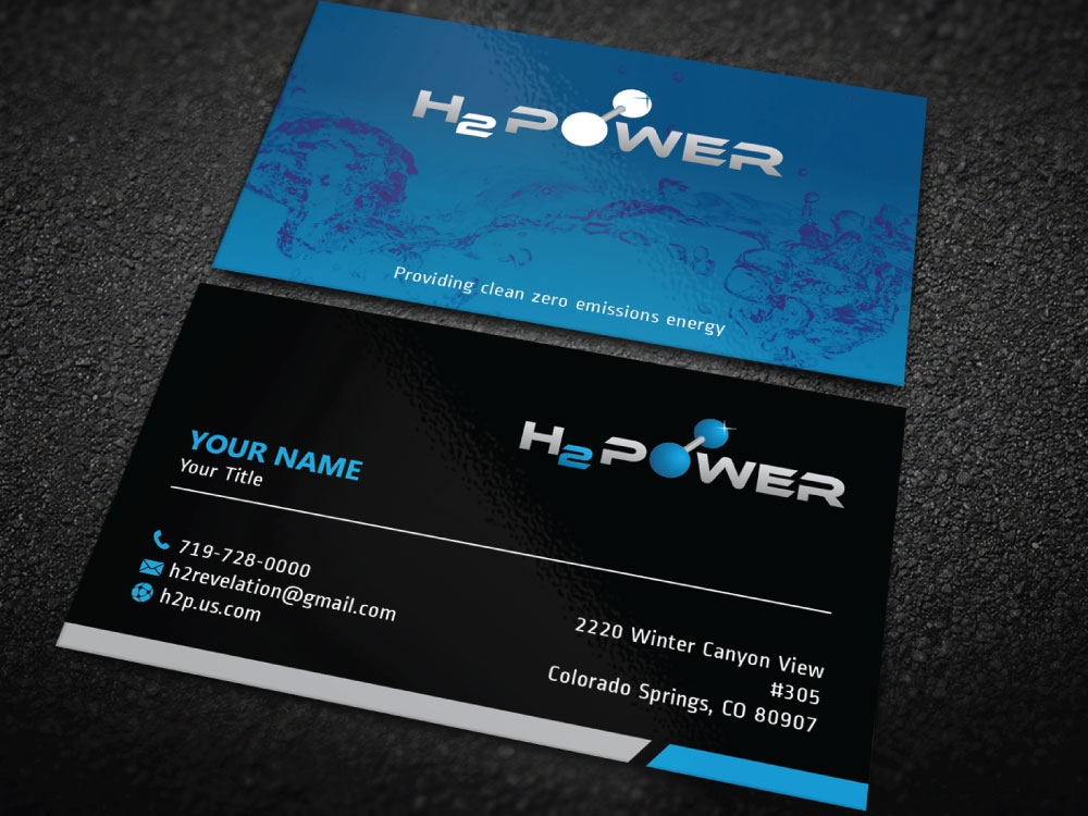 H2 POWER logo design by Boomstudioz