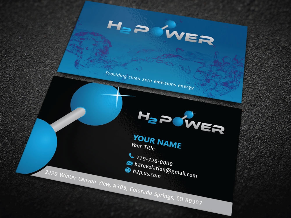 H2 POWER logo design by Boomstudioz