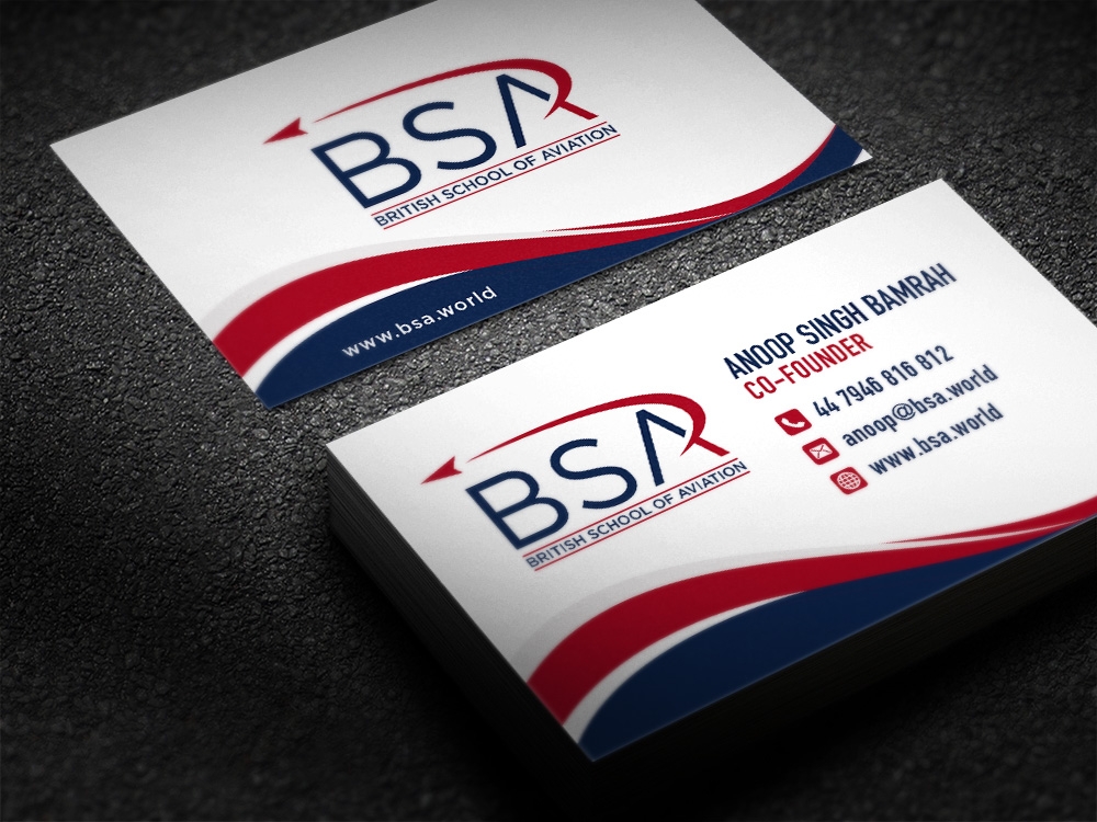 BRITISH SCHOOL OF AVIATION logo design by scriotx