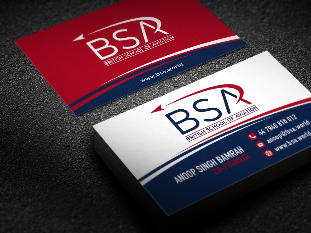 BRITISH SCHOOL OF AVIATION logo design by scriotx