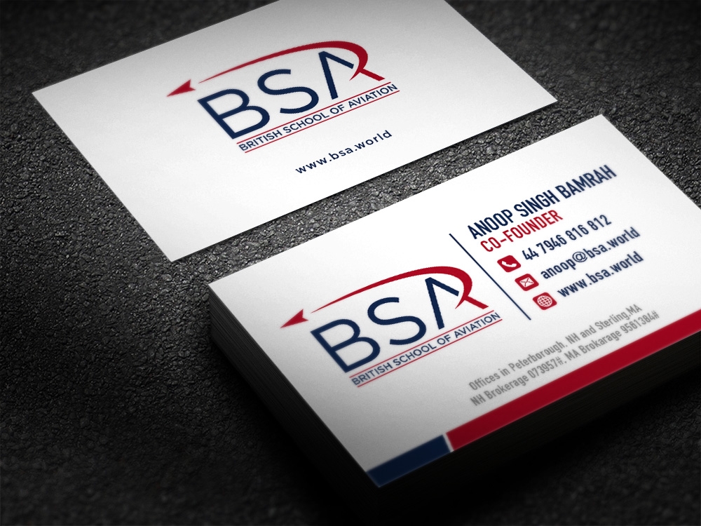 BRITISH SCHOOL OF AVIATION logo design by scriotx