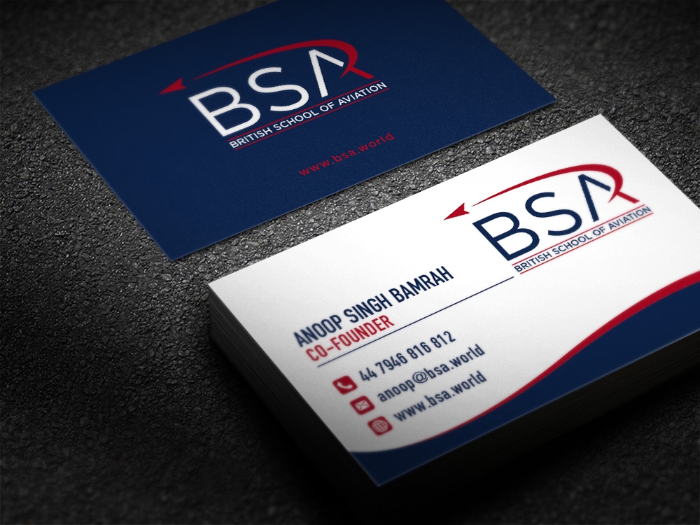 BRITISH SCHOOL OF AVIATION logo design by scriotx