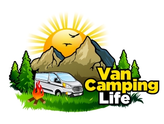 Van Camping Life logo design by Suvendu
