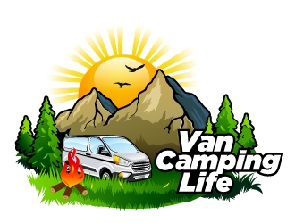 Van Camping Life logo design by Suvendu