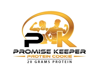 Promise Keeper protein cookie logo design by uttam