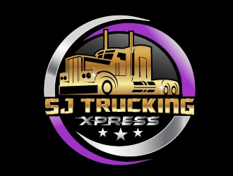 SJ Trucking Xpress logo design by NikoLai