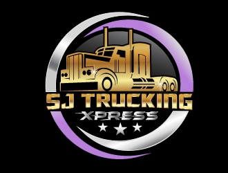 SJ Trucking Xpress logo design by NikoLai