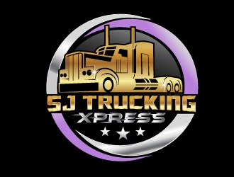 SJ Trucking Xpress logo design by NikoLai