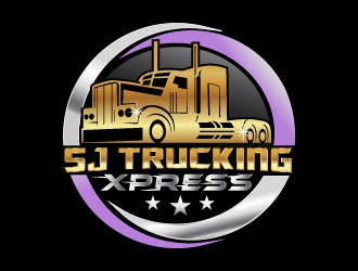 SJ Trucking Xpress logo design by NikoLai