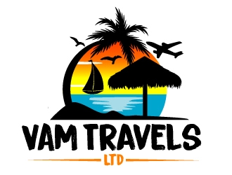 VAM Travels Ltd logo design by ElonStark