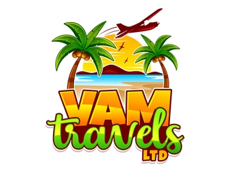VAM Travels Ltd logo design by DreamLogoDesign