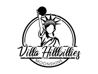 Villa Hillbillies Moonshine logo design by JessicaLopes