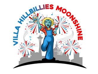 Villa Hillbillies Moonshine logo design by veron