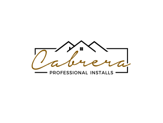 Cabrera Professional Installs  logo design by kimora