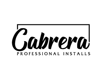 Cabrera Professional Installs  logo design by ElonStark