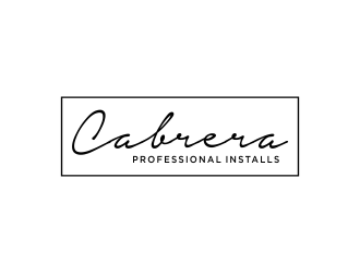 Cabrera Professional Installs  logo design by akhi