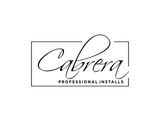 Cabrera Professional Installs  logo design by akhi