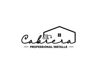 Cabrera Professional Installs  logo design by torresace