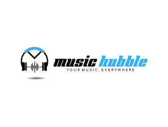 Music Hubble   - Slogan is Your Music, Everywhere logo design by amazing