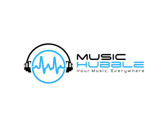 Music Hubble   - Slogan is Your Music, Everywhere logo design by SmartTaste