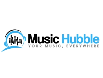 Music Hubble   - Slogan is Your Music, Everywhere logo design by ElonStark