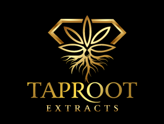 TapRoot Extracts logo design by moomoo