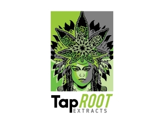 TapRoot Extracts logo design by Mailla