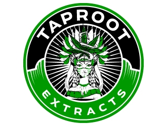 TapRoot Extracts logo design by jaize