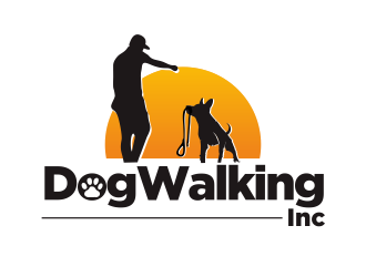 Dog Walking Inc logo design by YONK