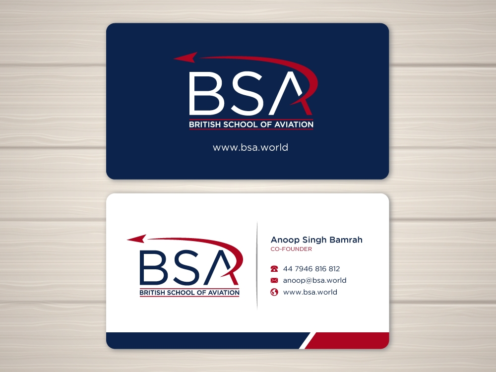 BRITISH SCHOOL OF AVIATION logo design by labo