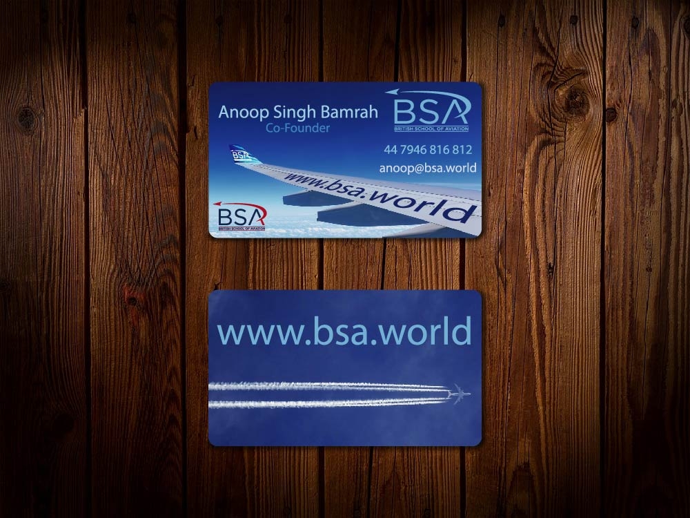 BRITISH SCHOOL OF AVIATION logo design by bulatITA