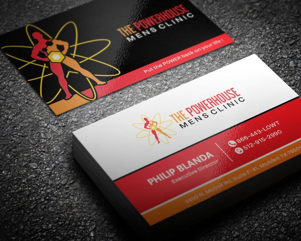 The Powerhouse Mens Clinic logo design by Boomstudioz