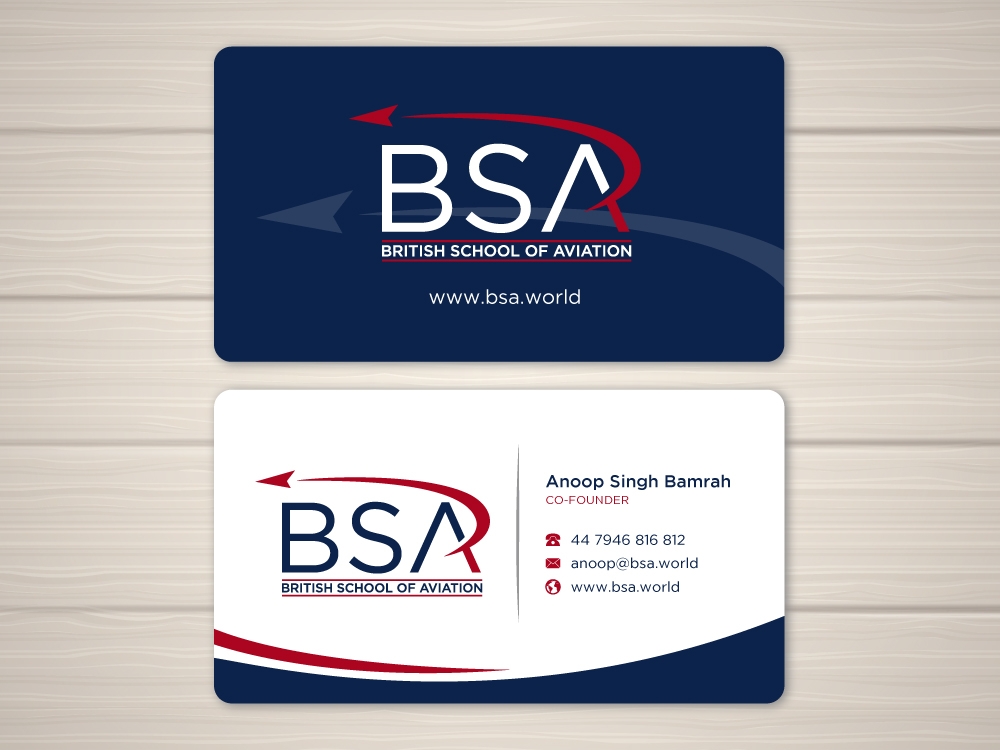 BRITISH SCHOOL OF AVIATION logo design by labo