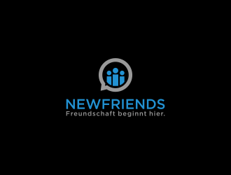 NewFriends (company name) Freundschaft beginnt hier. (Slogan) logo design by kaylee