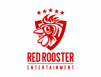 Red Rooster Entertainment logo design by mutafailan
