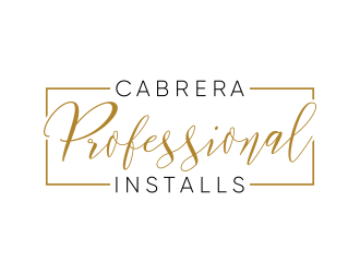 Cabrera Professional Installs  logo design by pakNton