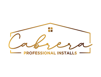 Cabrera Professional Installs  logo design by logolady